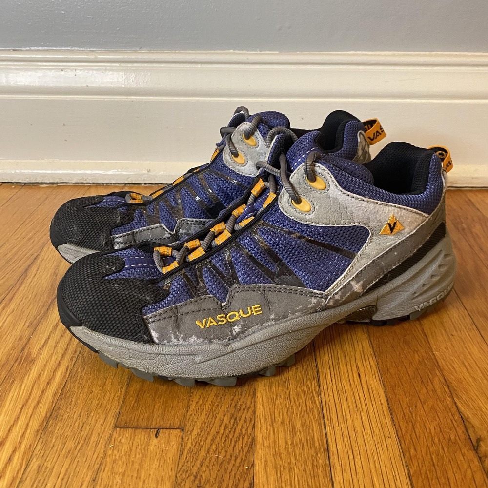 Vasque Shoes Mens Size 8 Blue Gray Trail Hiking Low Top Athletic Sneakers 7600